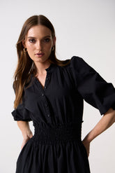 IZRAH SMOCK MAXI DRESS